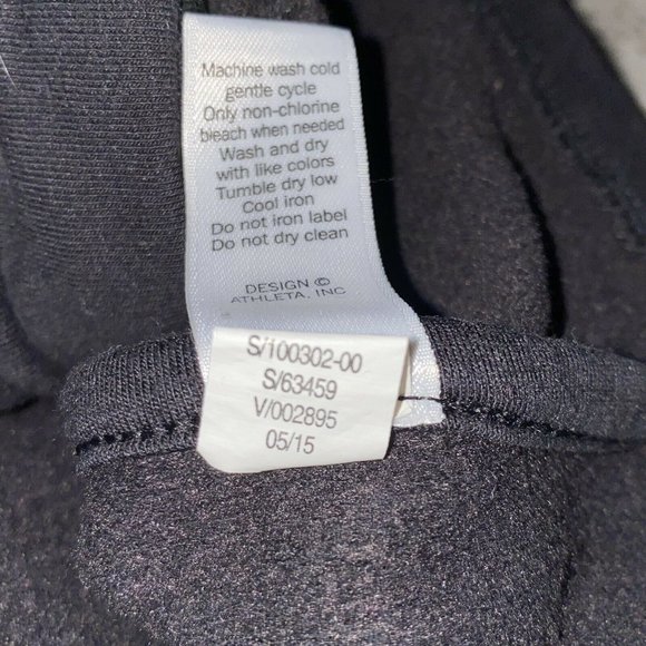 athleta on the move Moto asymmetrical Full Zip Jacket Size Medium 100302 - Picture 6 of 7